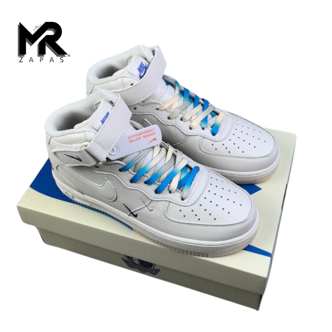 N**K AIR FORCE 1 MID '07- BLANCO /AZUL