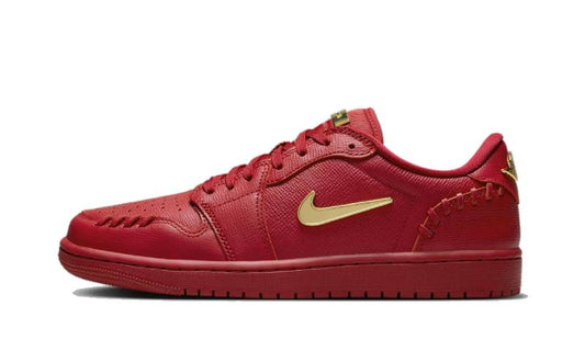 Air J0RD@N -  1 Low Method of Make Gym Red Metallic Gold