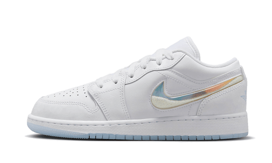 Air J0RD@N -  1 Low Glitter Swoosh