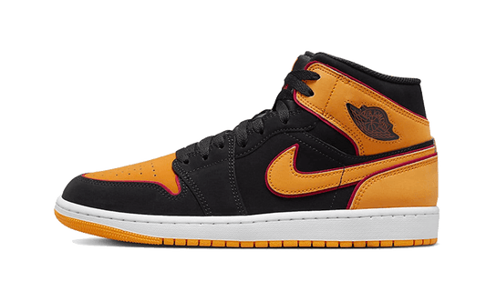 Air J0RD@N -  1 Mid Fat Tongue Black Orange