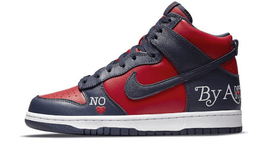 N**K SB Dunk High SUPR&M3 By Any Means Navy