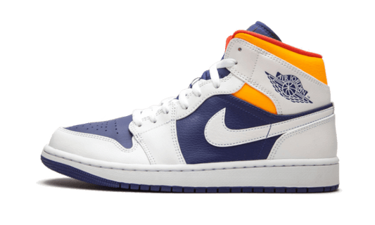 Air J0RD@N -  1 Mid White Laser Orange Deep Royal Blue