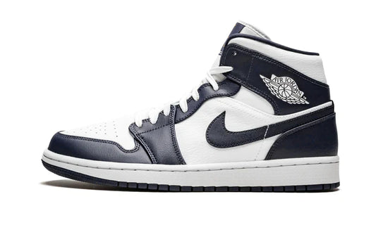 Air J0RD@N -  1 Mid White Metallic Gold Obsidian
