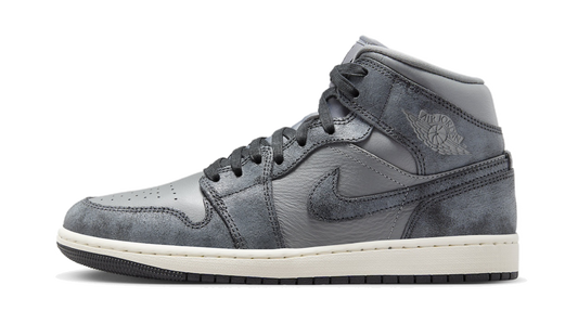 Air J0RD@N -  1 Mid  Distressed Smoke Grey