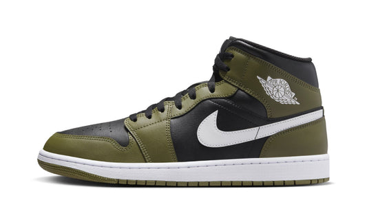 Air J0RD@N -  1 Mid Black White Olive