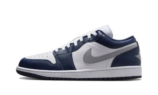 Air J0RD@N -  1 Low Wolf Grey Midnight Navy