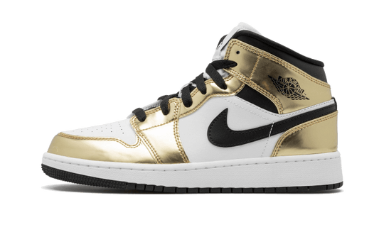 Air J0RD@N -  1 Mid White Metallic Gold